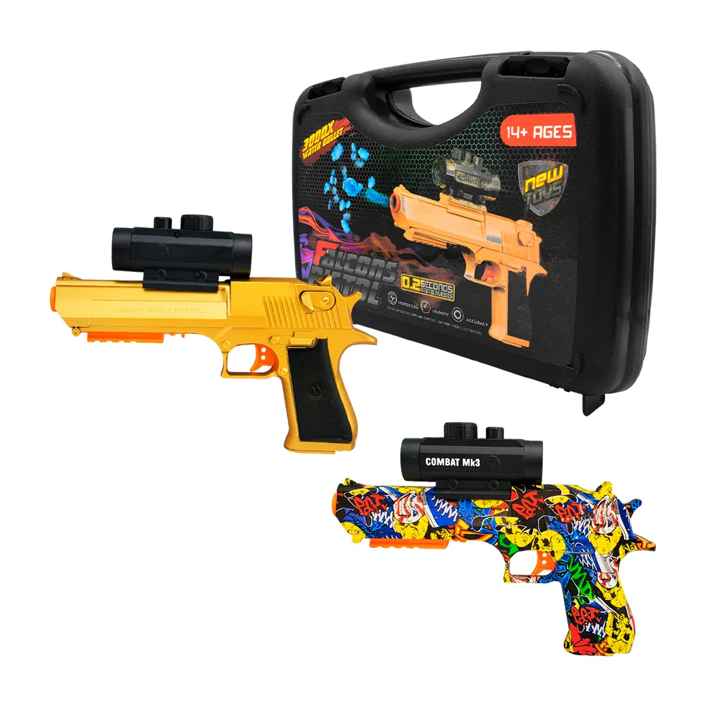Pistola de hidrogel eléctrica 3000x con varirdad de diseño + accesorios