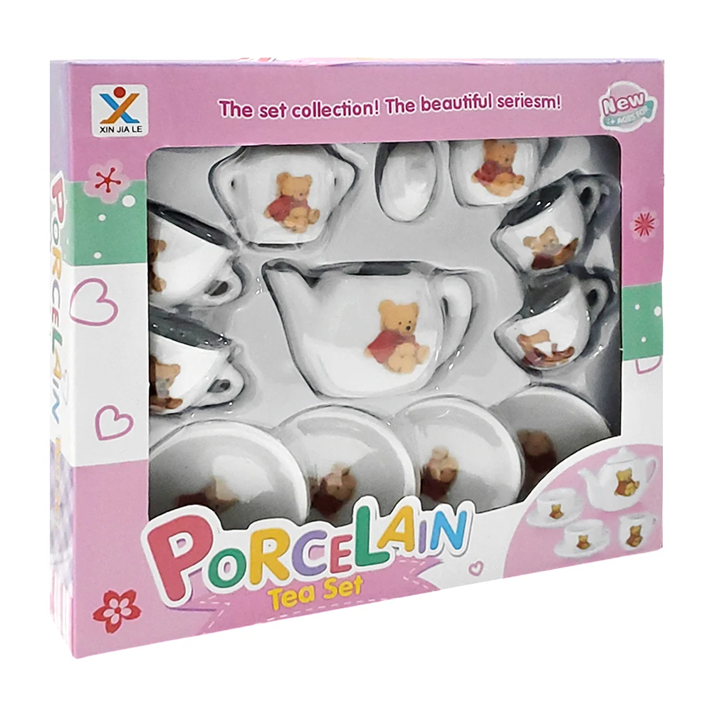 Mini juego de té de porcelana con 12pza...