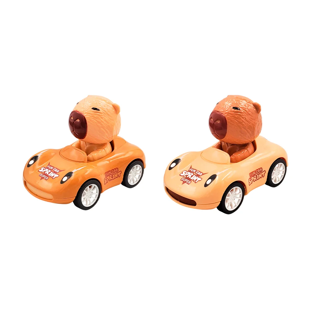 Carro de juguete a fricción con diseño de capibara, variedad de colores