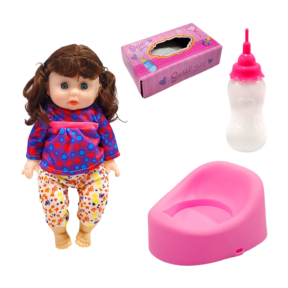 Muñeca bebé sweet baby con bacinica, biberón y jabón, variedad de modelos