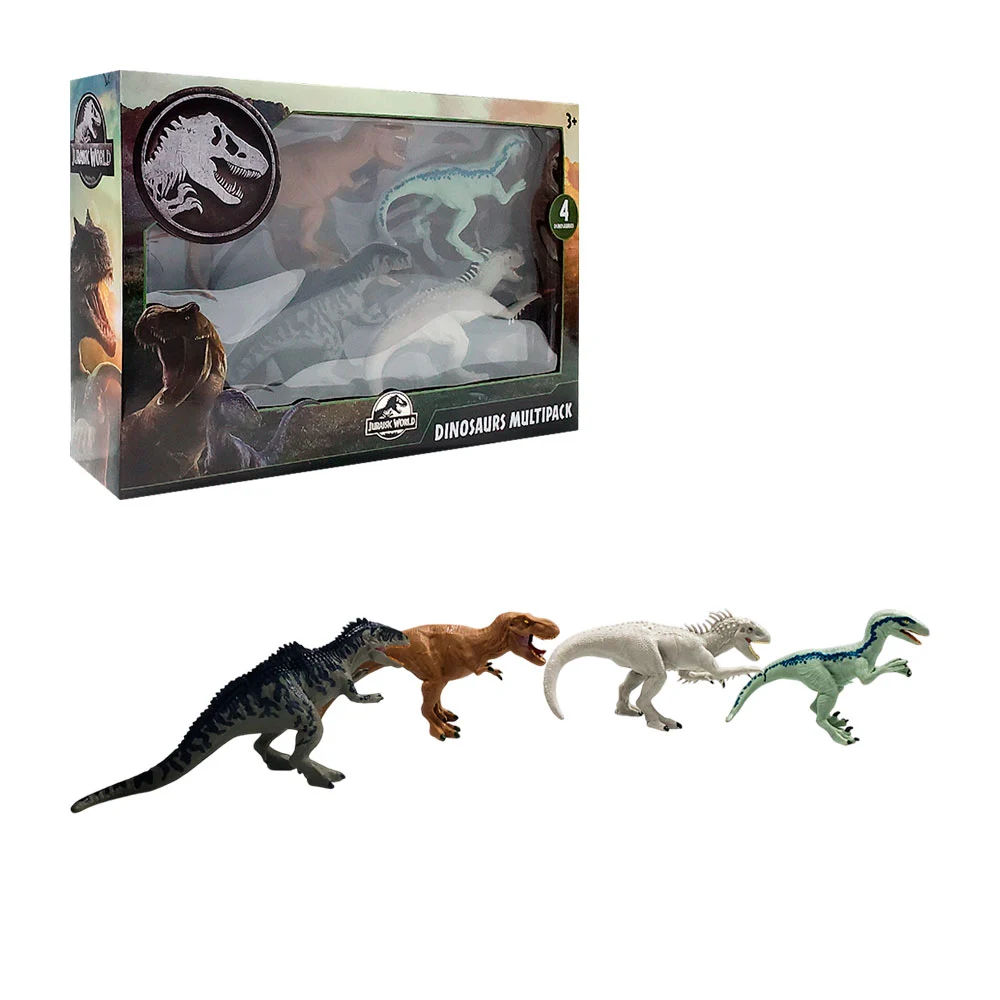 Paquete con 4 dinosaurios jurassic world pequeños, variedad / b1592346