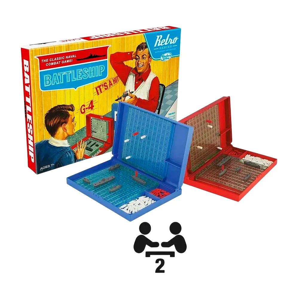 Juego retro clásico de mesa combate naval / b7744 / battleship