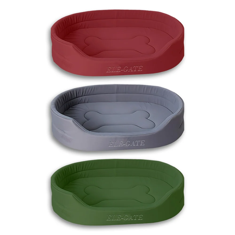 Cama impermeable y con bordes ergonómicos de 65x45x14cm para perro grande, variedad de colores / mas.36.l