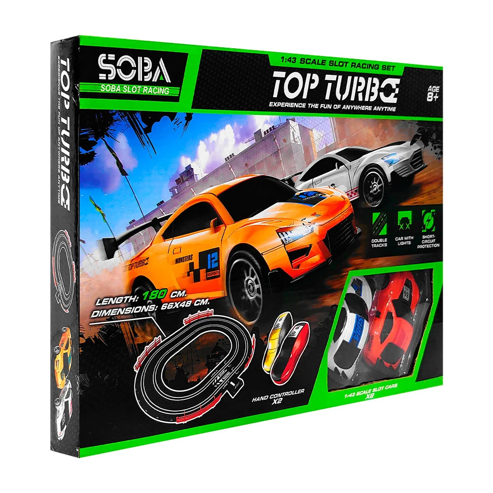 Pista armable de juguete con 2 carritos ...