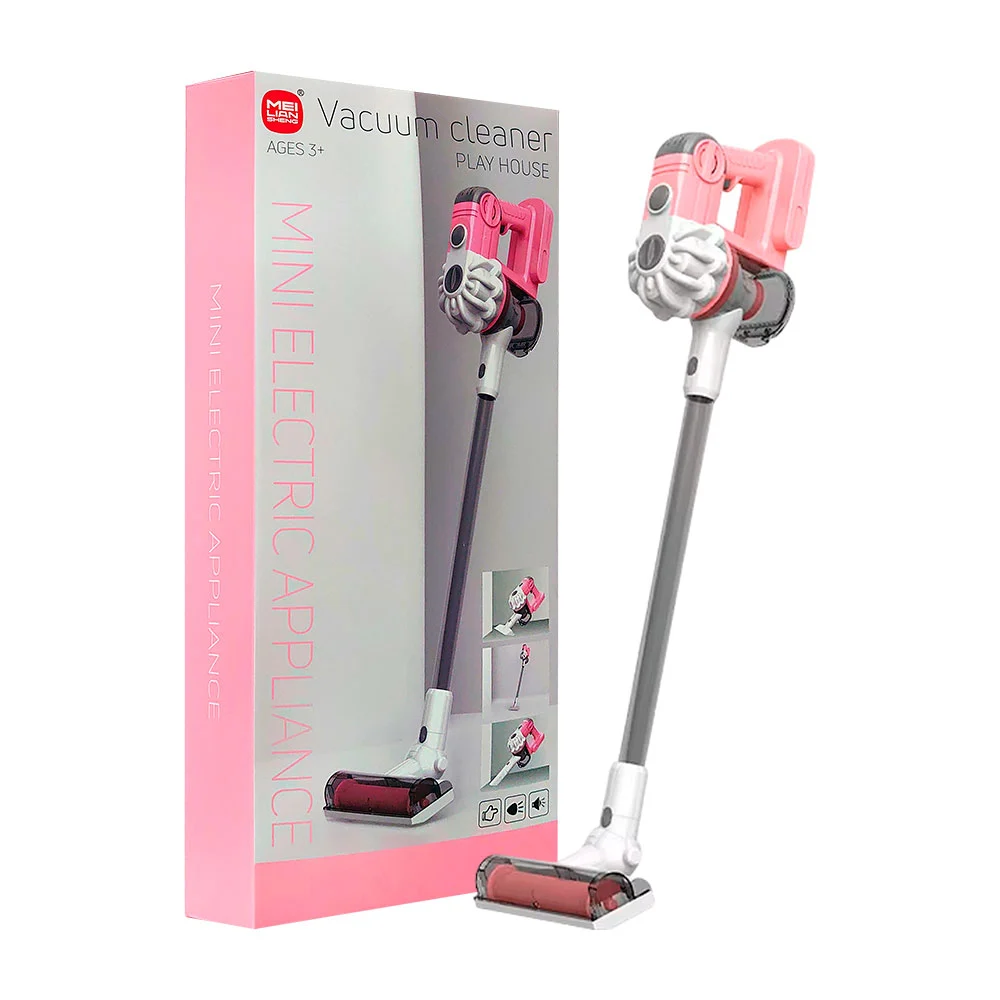 1pza Aspiradora de juguete eléctrica, armable, de plástico bicolor, usos varios