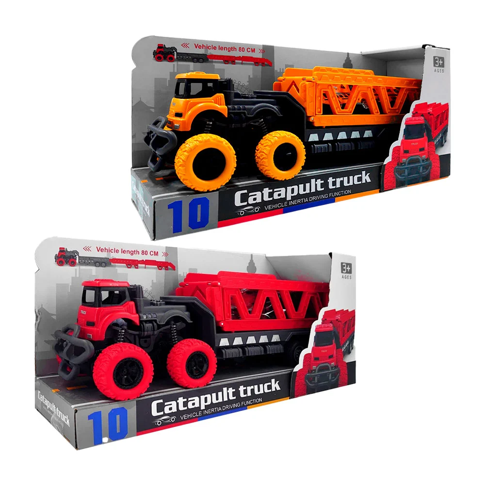 Camión tipo tractor catapulta con plancha expandible 80cm, variedad de colores / catapult truck / by773-3