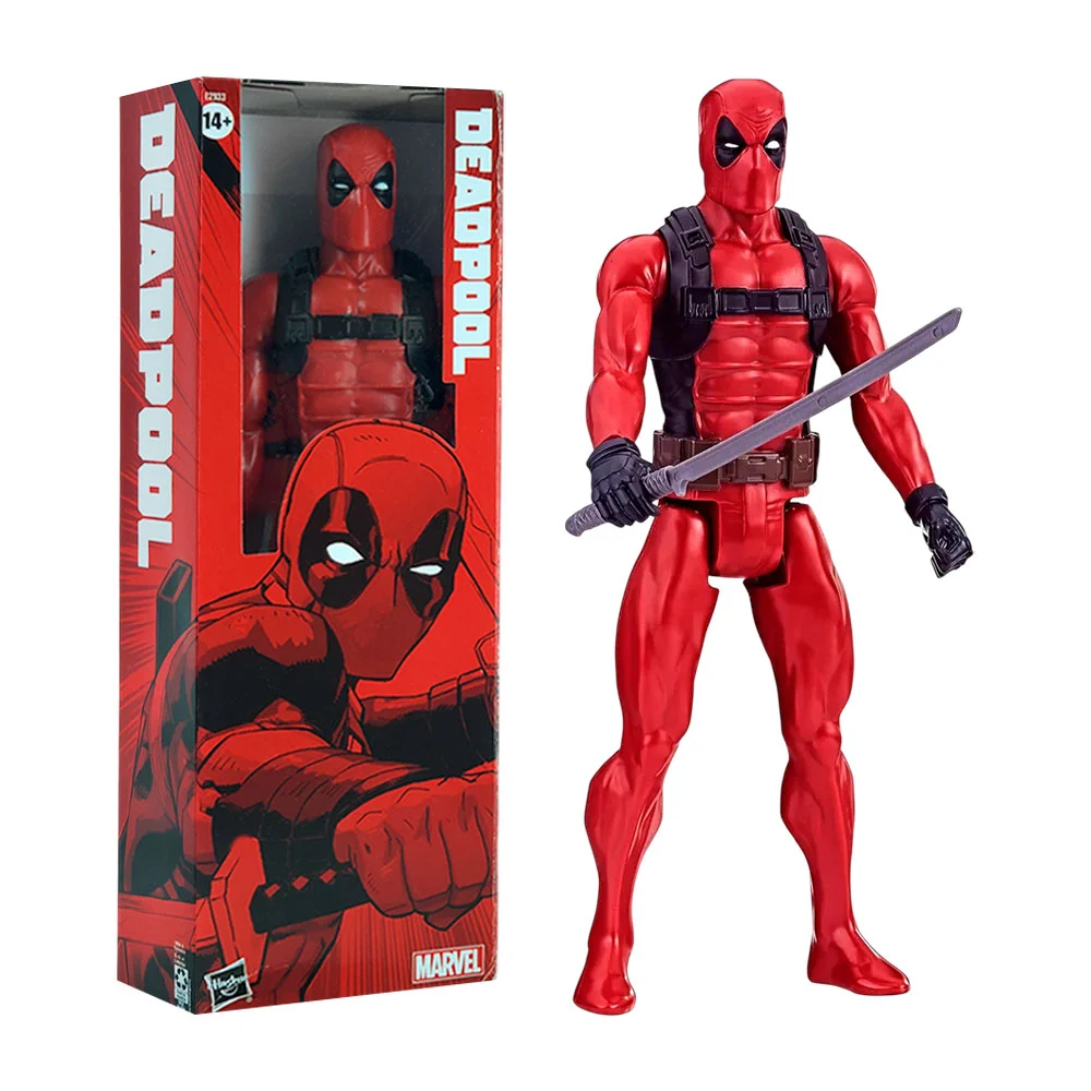 Figura de acción deadpool de 29cm + espadas / c-3632b / e2933
