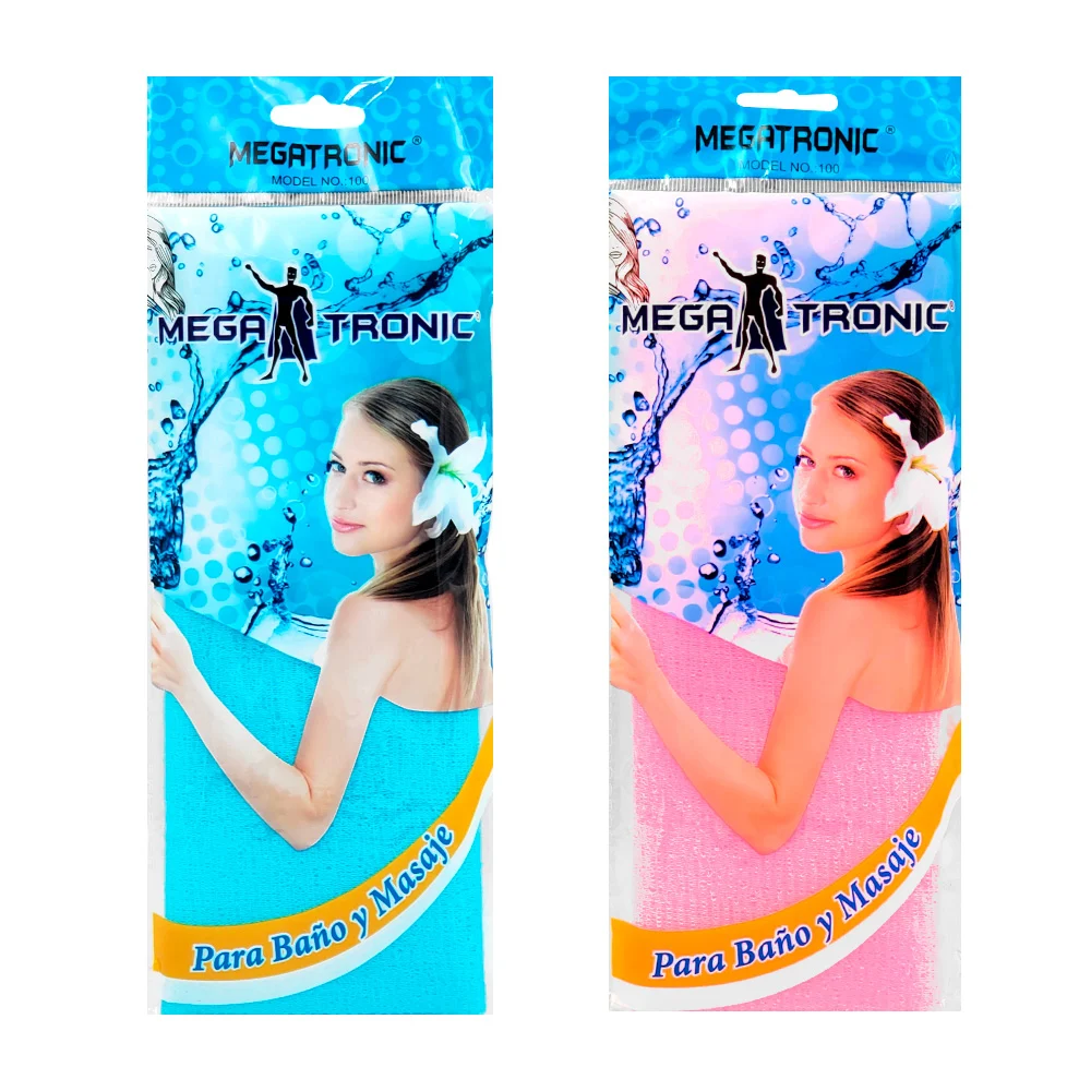 1pza Estropajo para ducha, áspero, para masajes de cuerpo, colores varios