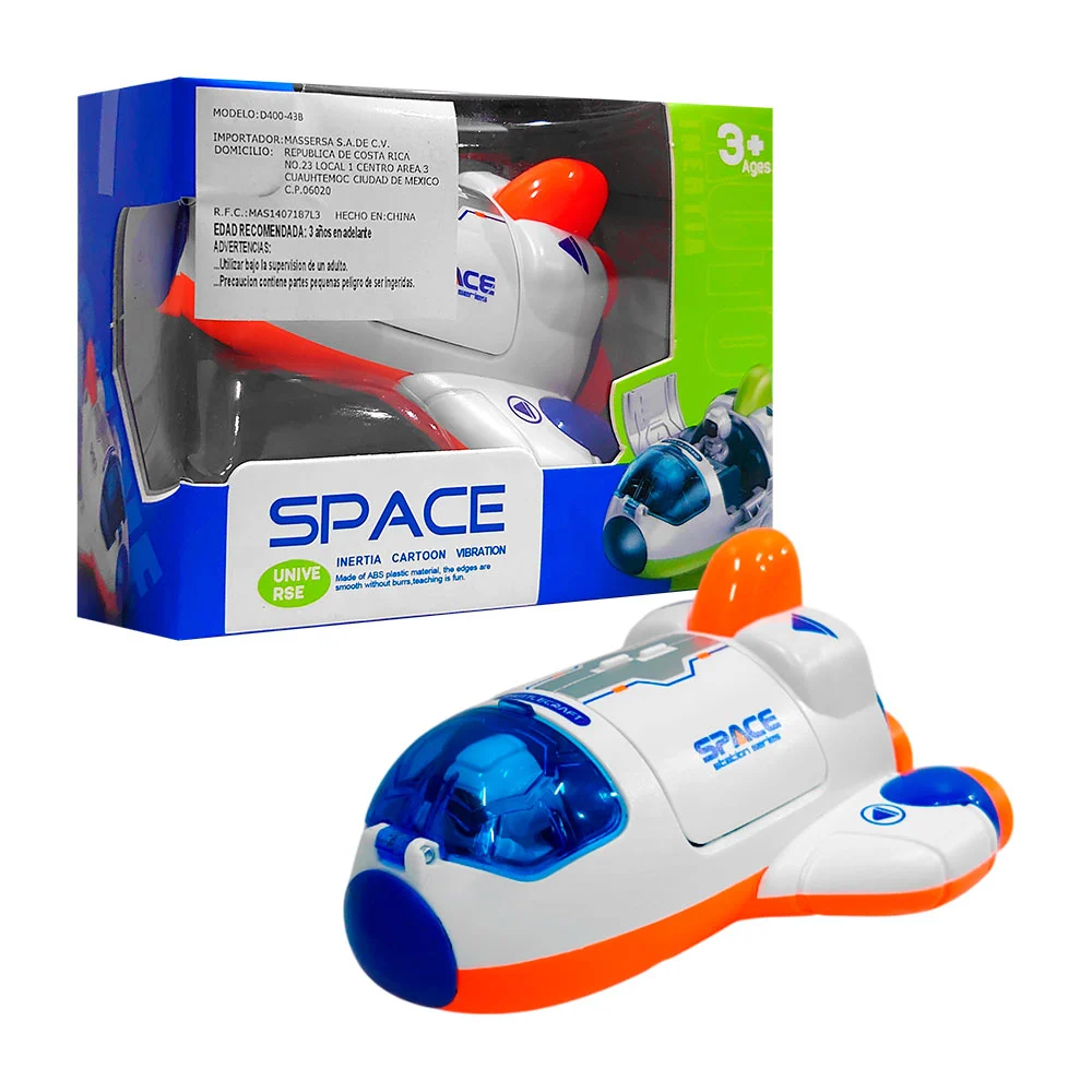 Mini cohete / nave espacial de fricción abre puertas / space / d400-43b