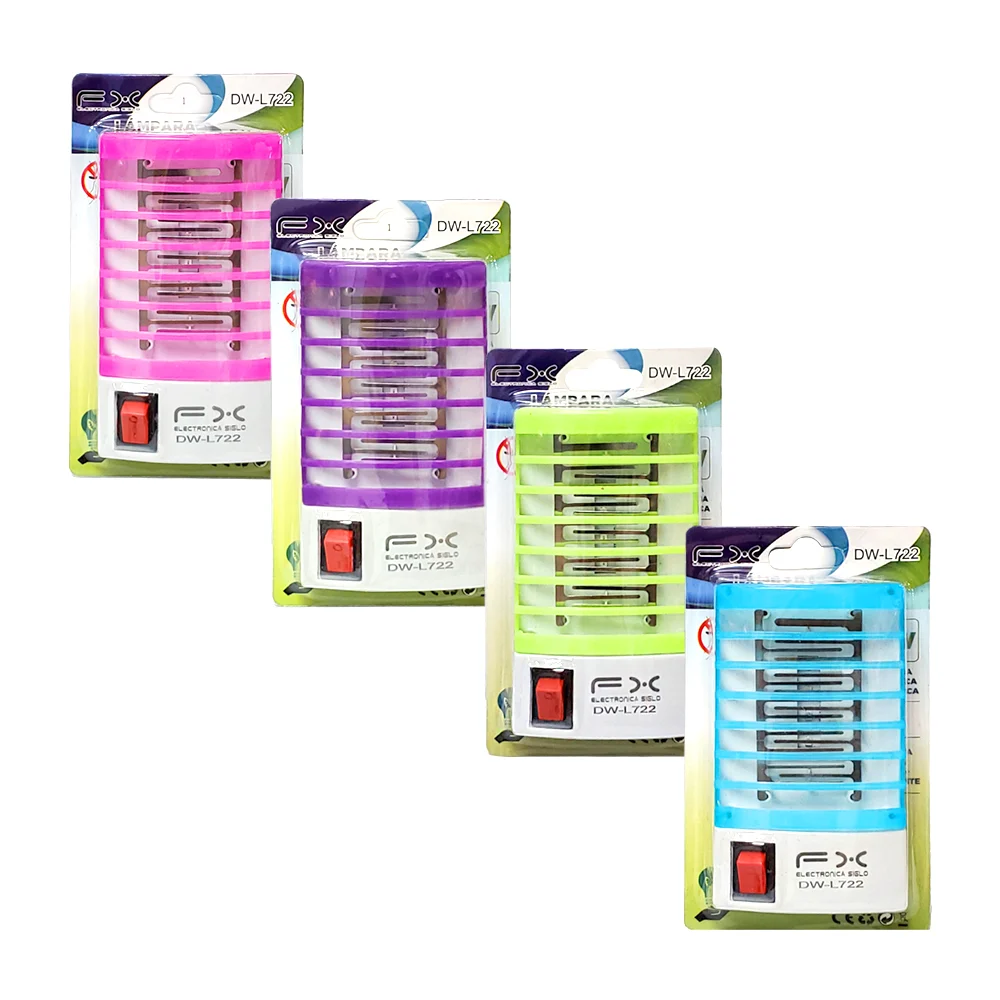 1pza Lámpara led eléctrica matamosquitos, variedad de colores / dw-l722