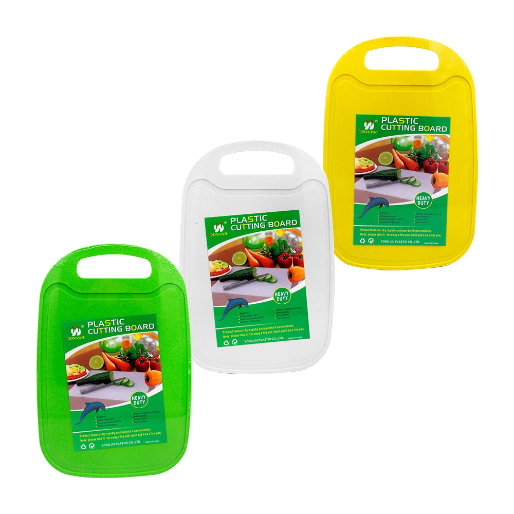 Tabla de plástico grande para picar alimentos, 32x21.5cm, color surtido / e4083