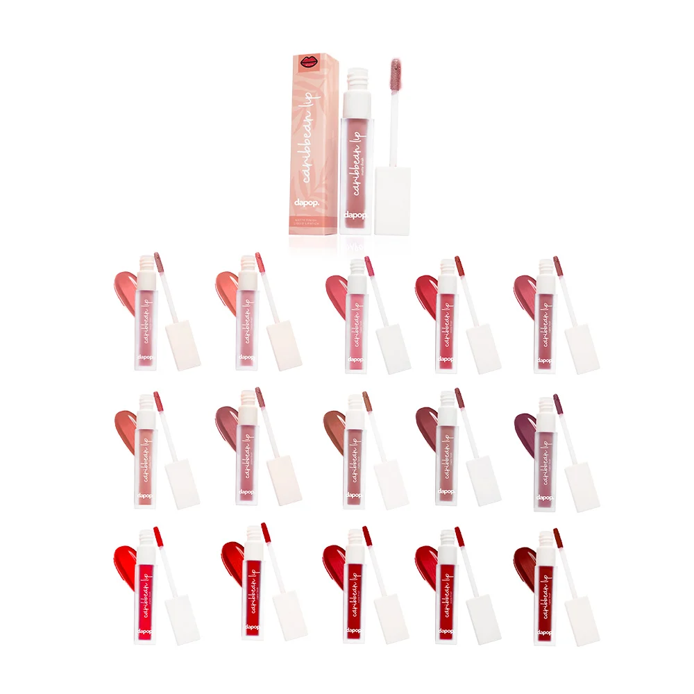 Labial liquido dapop con acabado matte de alta pigmentación 5.5g, variedad