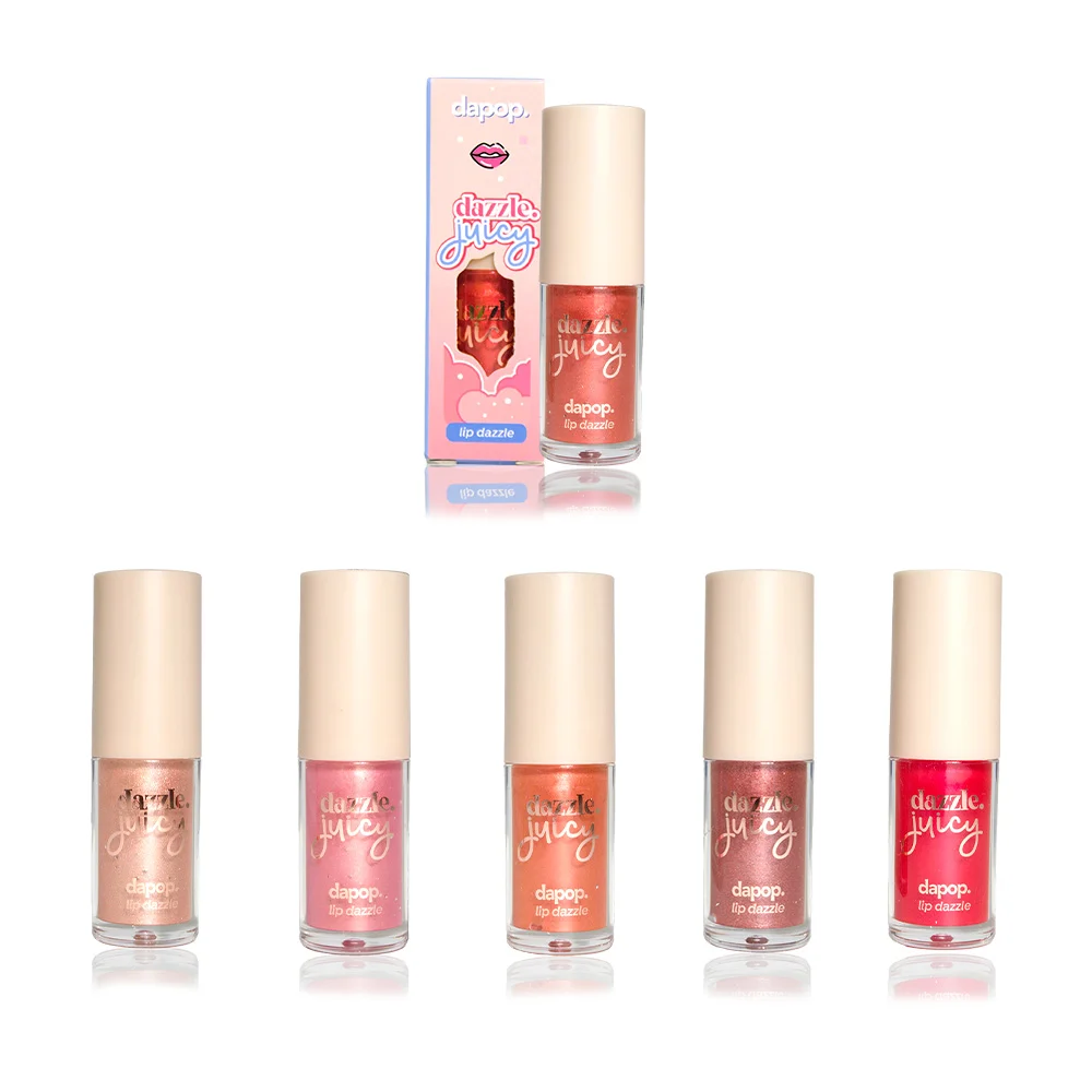Gloss brillo labial dapop con acabado brillante y voluminoso, variedad de tonos