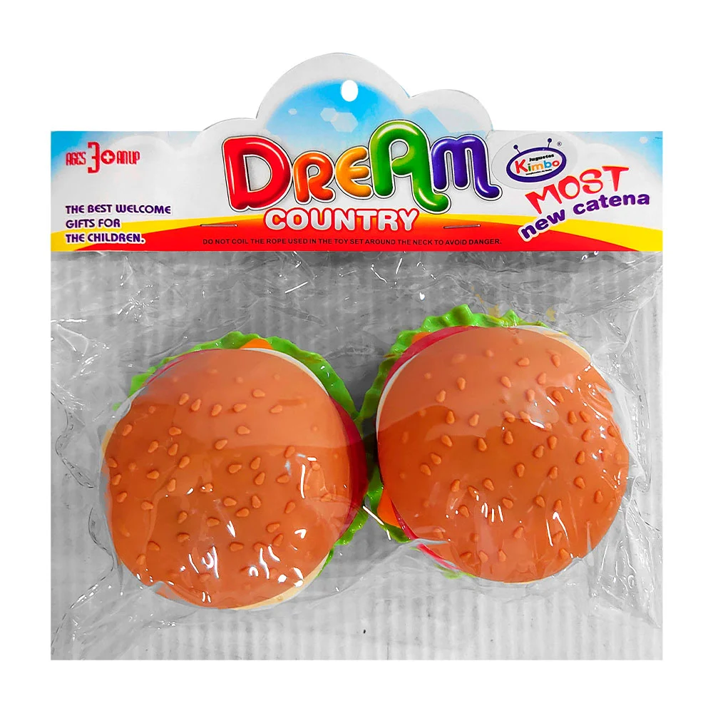 Paquete con 2 mini hamburguesas de juguete armables / dream country / hw23179172