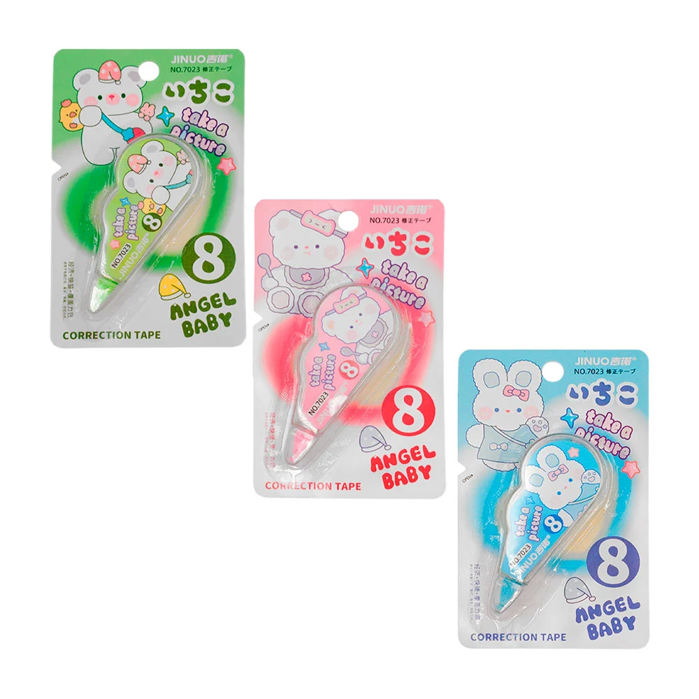 1pz corrector en cinta angel baby con estampado kawaii, variedad de modelos
