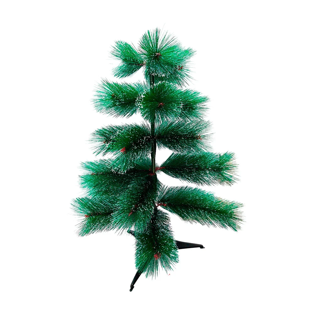 Pino / árbol de navidad artificial en color verde - efecto nevado, 60cm-25 ramas