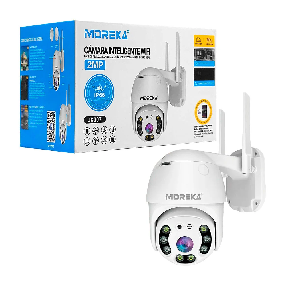 Cámara inteligente de exterior con resistencia al agua y antenas wi fi / JK007