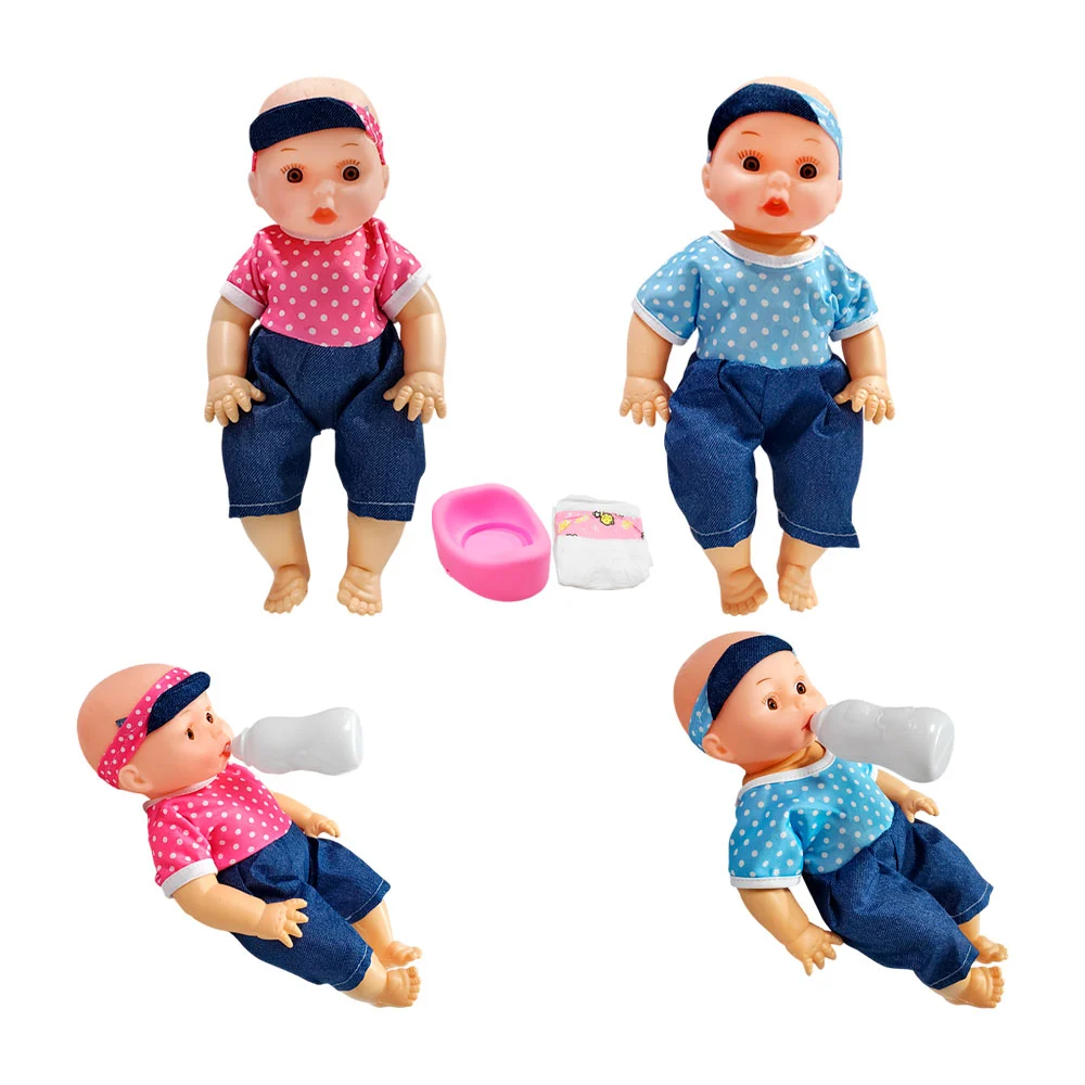 Muñeca bebé tipo nenuco par entrenar ir al baño + accesorios, color surtido