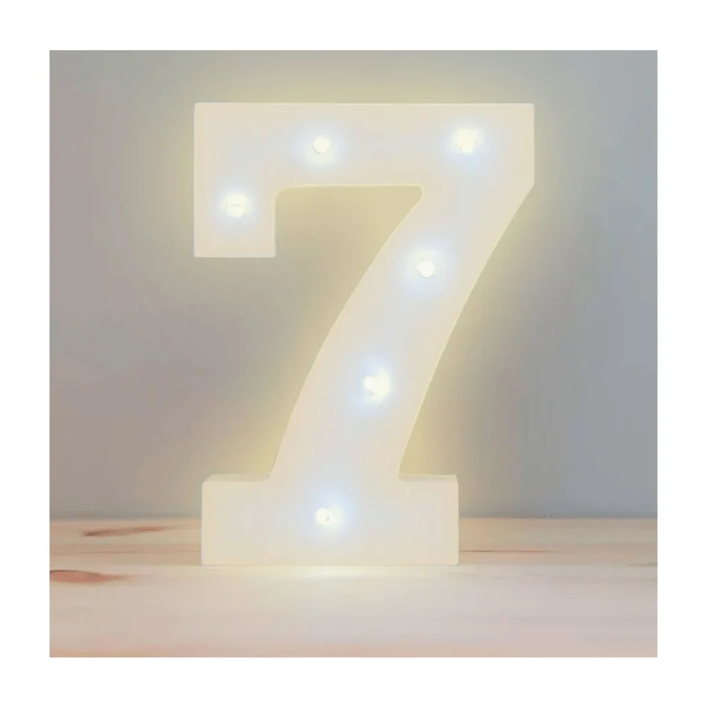 Lámpara led en forma de letra ñ con luz cálida / led.54