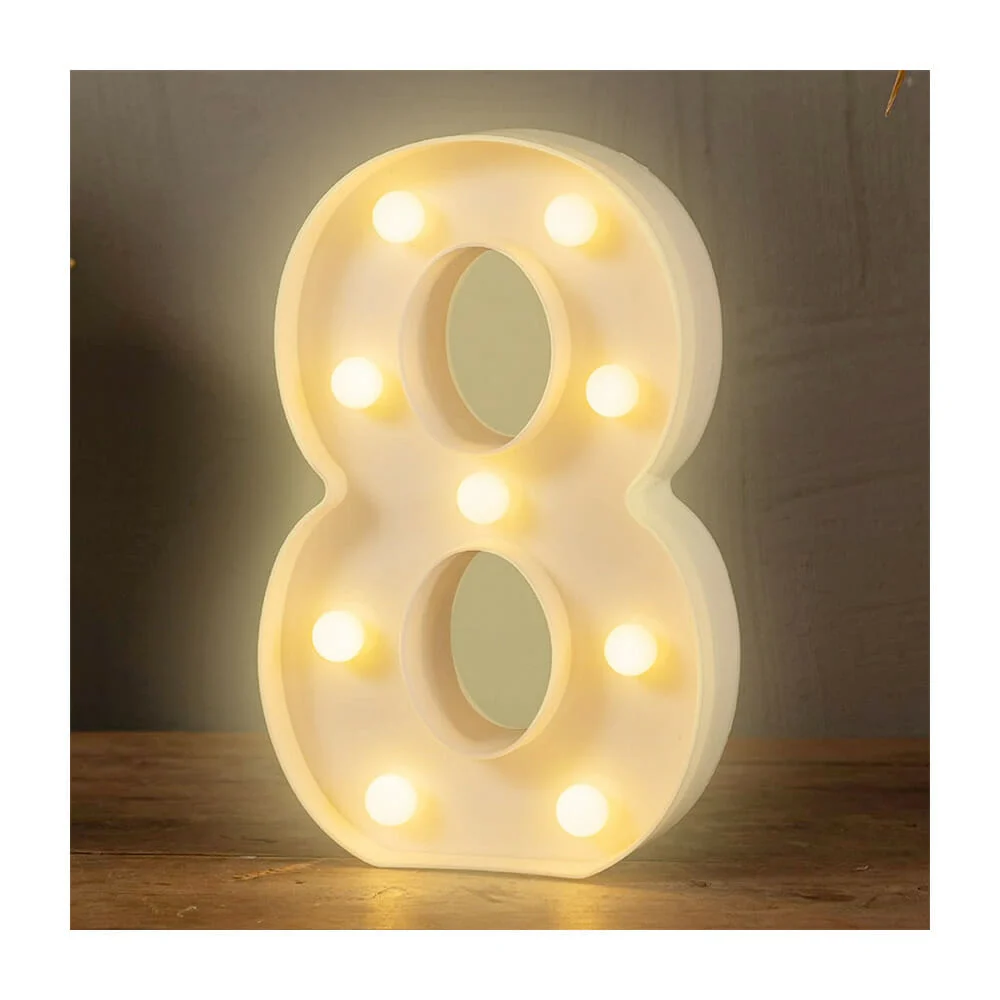 Lámpara led en forma de letra ñ con luz cálida / led.54