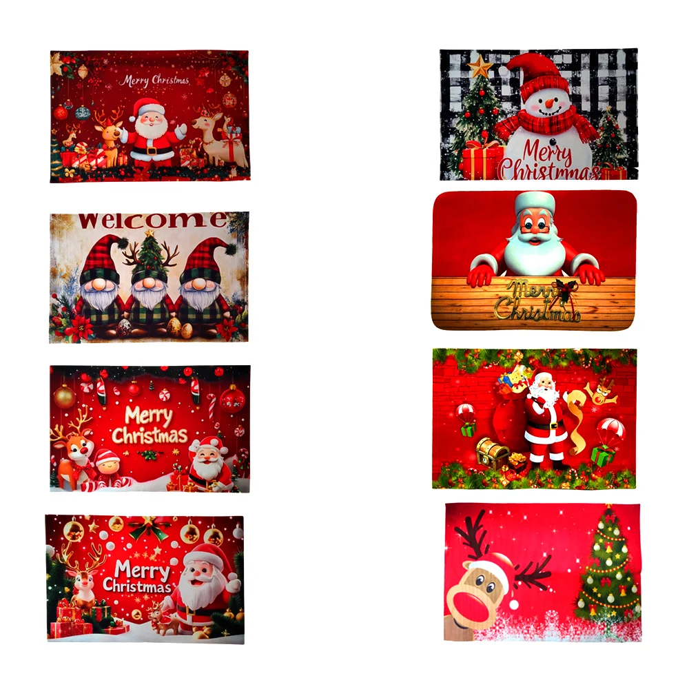 Tapete rectangular con diseño navideño, 60x40cm, variedad de diseños / sd-3401