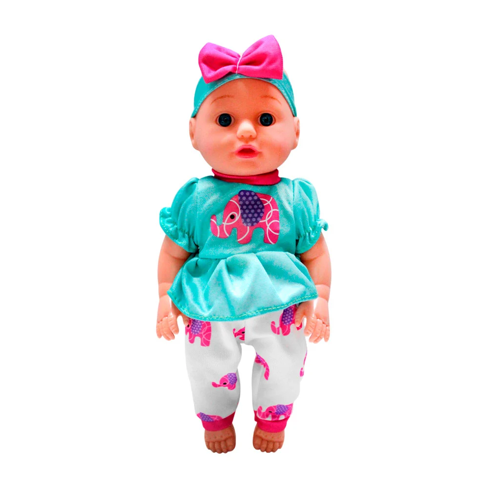 Muñeca bebé pequeña de plástico con ropa, variedad de modelos / lu7928
