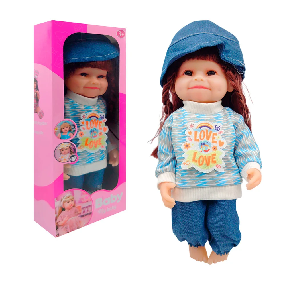 Muñeca my baby tipo nenuco con cabello y ropa, variedad de modelos / lu7933