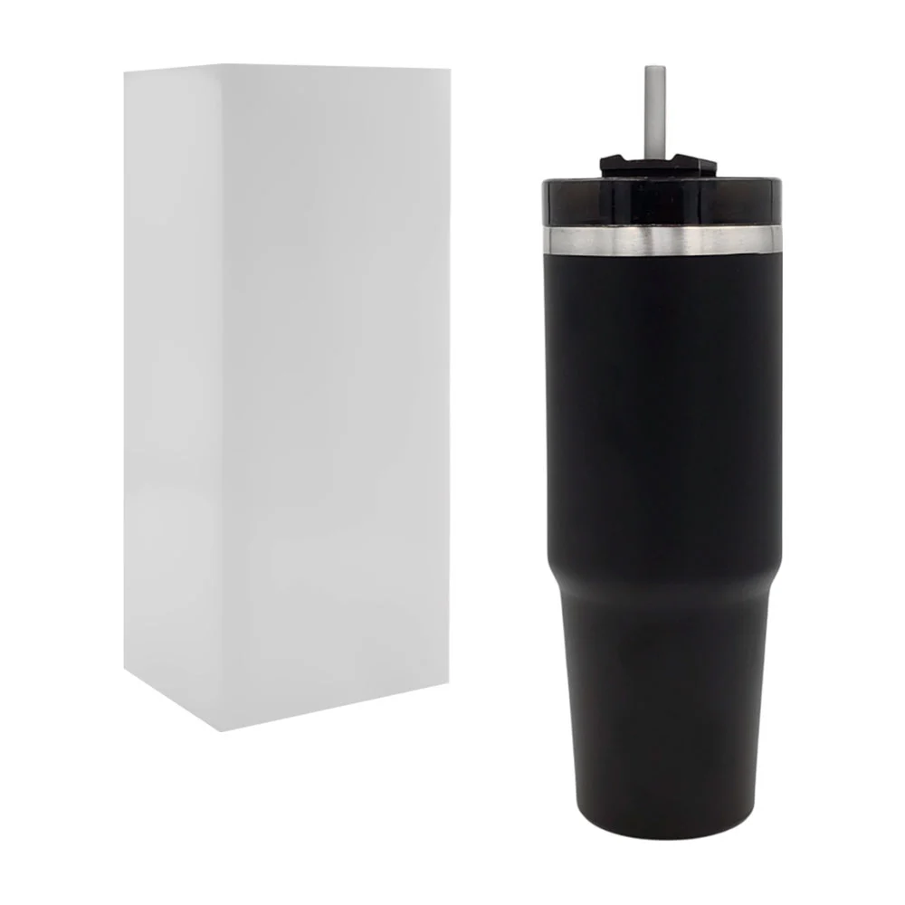 Botella termo de 25cm metálico con tapa, popote de plástico, variedad de modelos