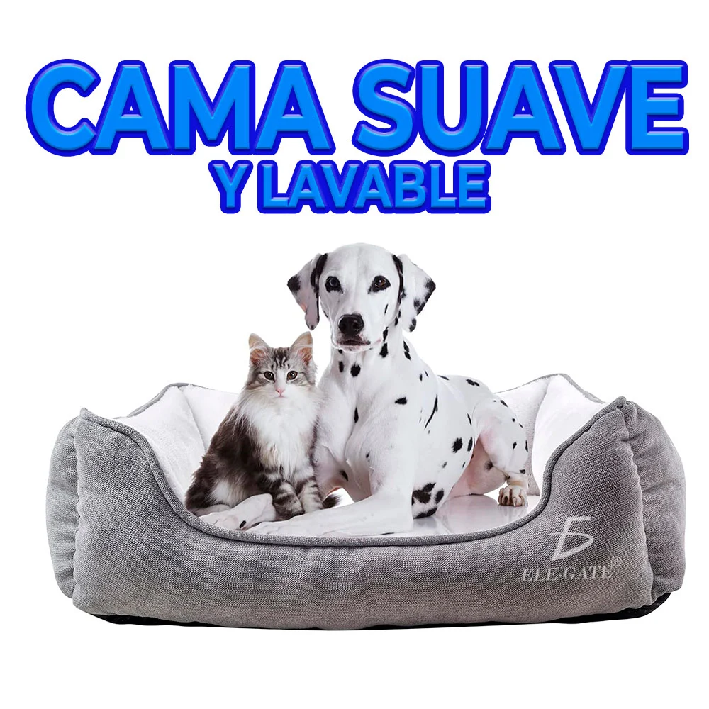Cama lisa afelpada de esponja suave para mascota, variedad de colores / mas.15.8l