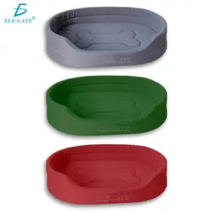 Cama acolchada suave de 50x35x12cm para perro de raza mediana, varied…