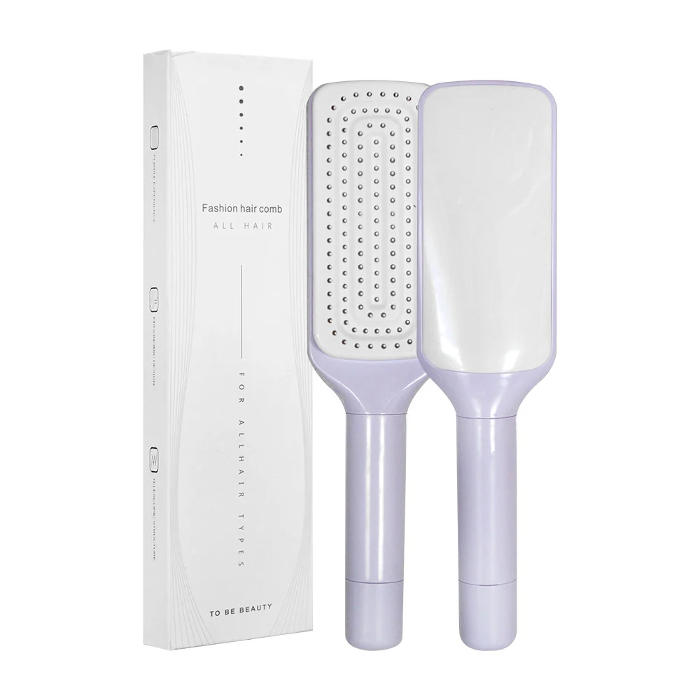 Cepillo rectangular desenredante con cerdas delgadas para todo tipo de capello / fashion hair comb / all hair / mr-871