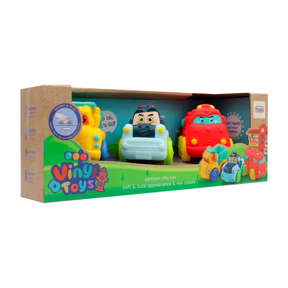 Blíster de tres juguetes infantiles con...