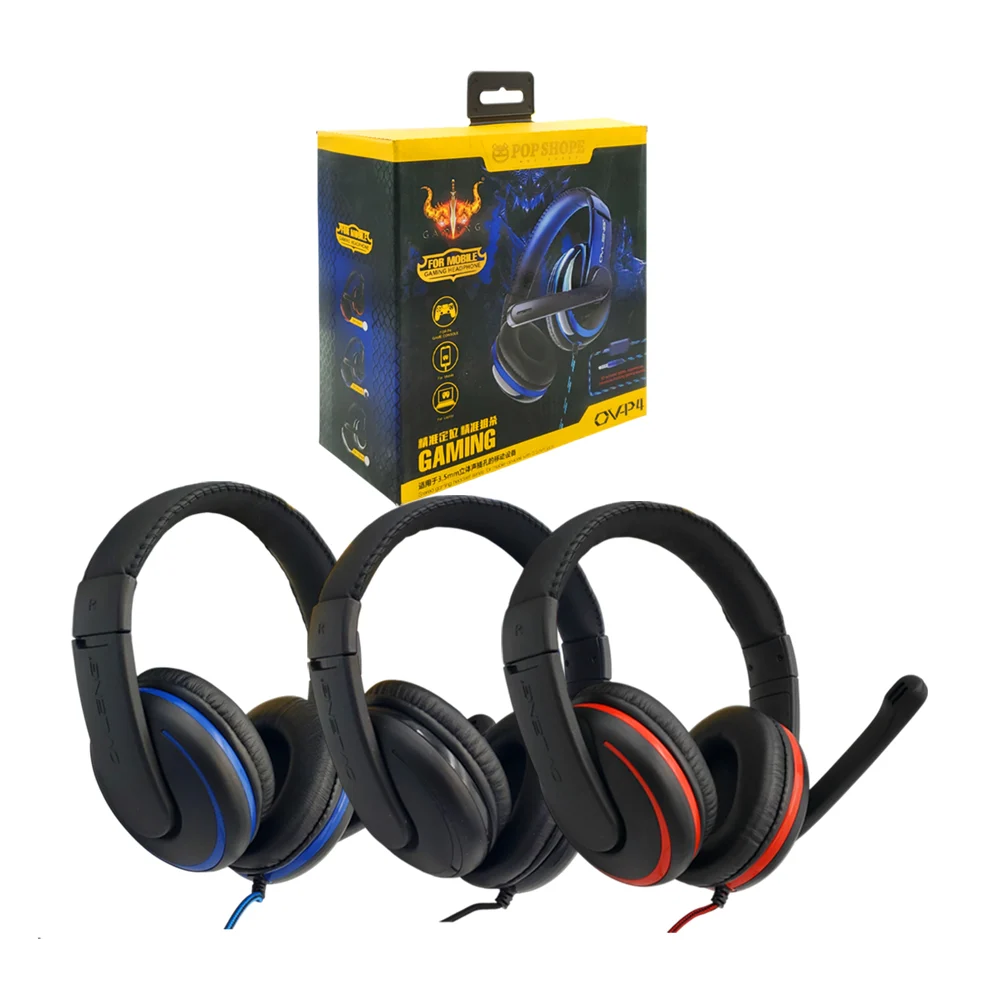 Audifonos pop shope alámbricos gamer compatible con varios dispositivos, surtido