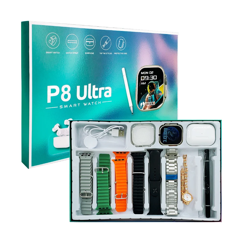 Kit smart watch reloj inteligente con 6 ...