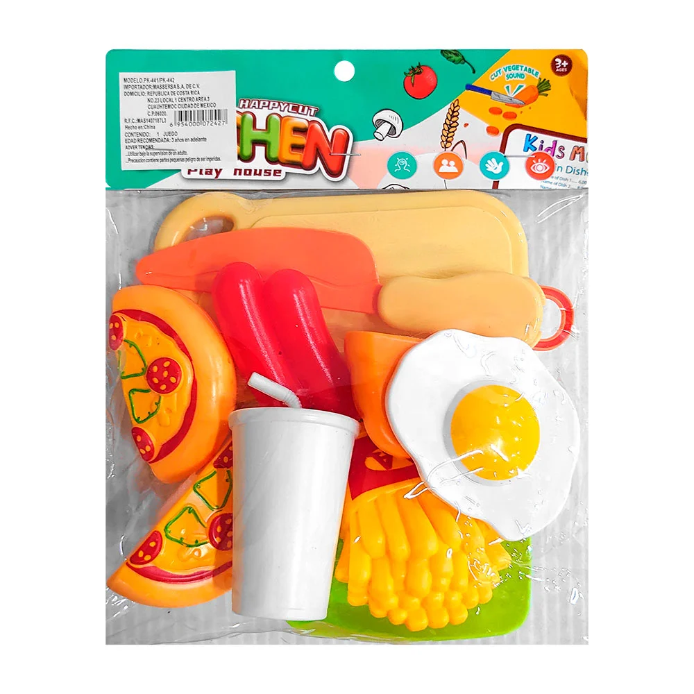 Set de juego de comida de juguete con temática de comida rápida / kitchen
