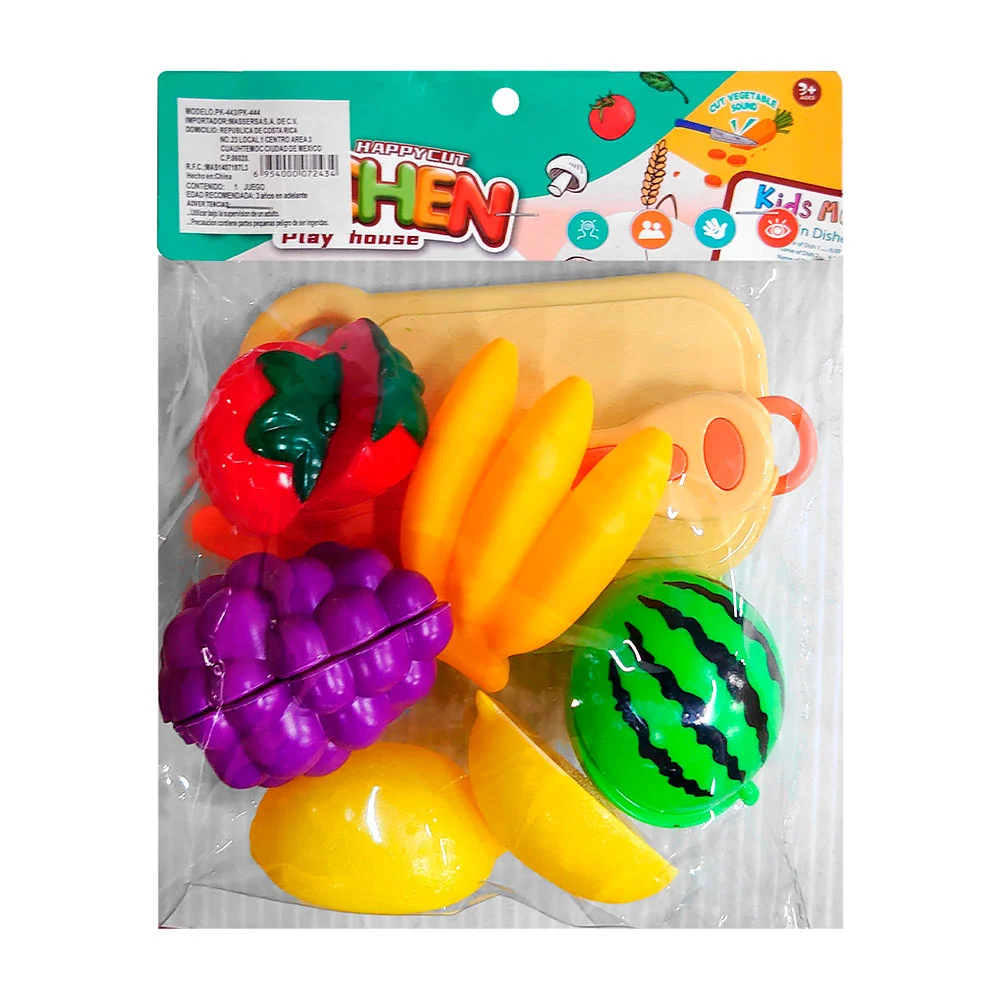 Set de juego de comida de juguete con temática de frutas y verduras / kitchen