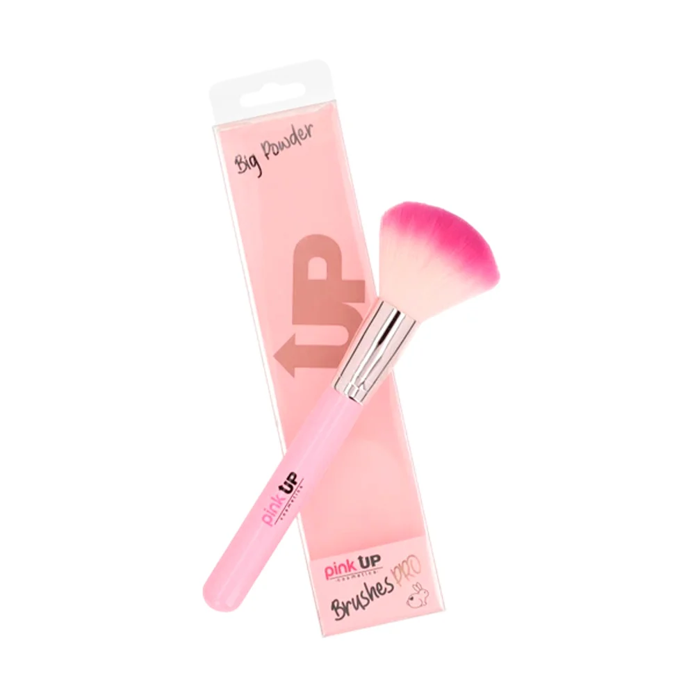 Brocha pink up grande con cerdas suaves para el polvo / pk11