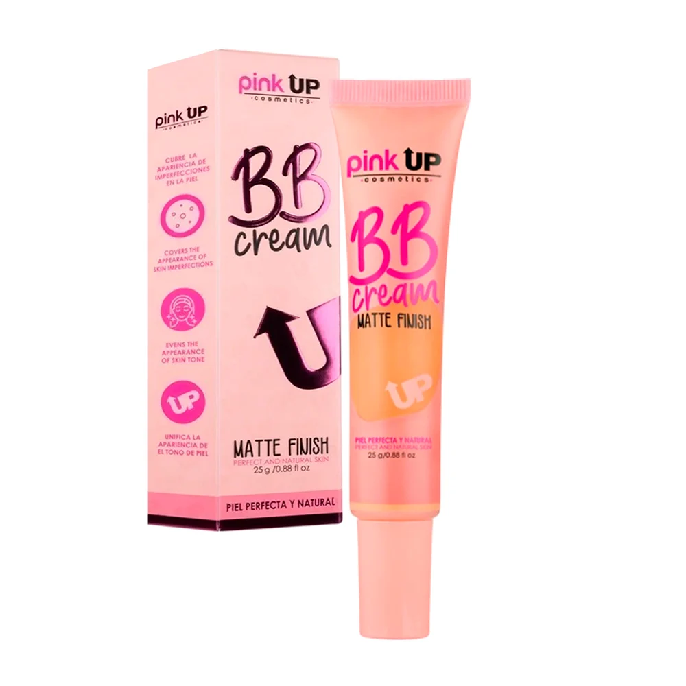 Bb cream pink up tono tan cobertura ligera con acabado matte, 25g / pkbbcc03