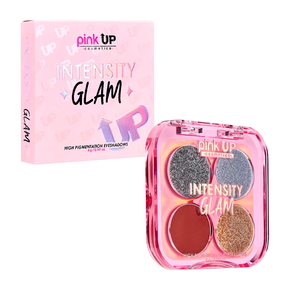 Paleta de sombras pink up con 4 colores intensity glam en tono luxurious, 4g