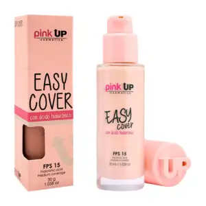 Base de maquillaje pink up con fps 15, cobertura media, tono 100, 30g…