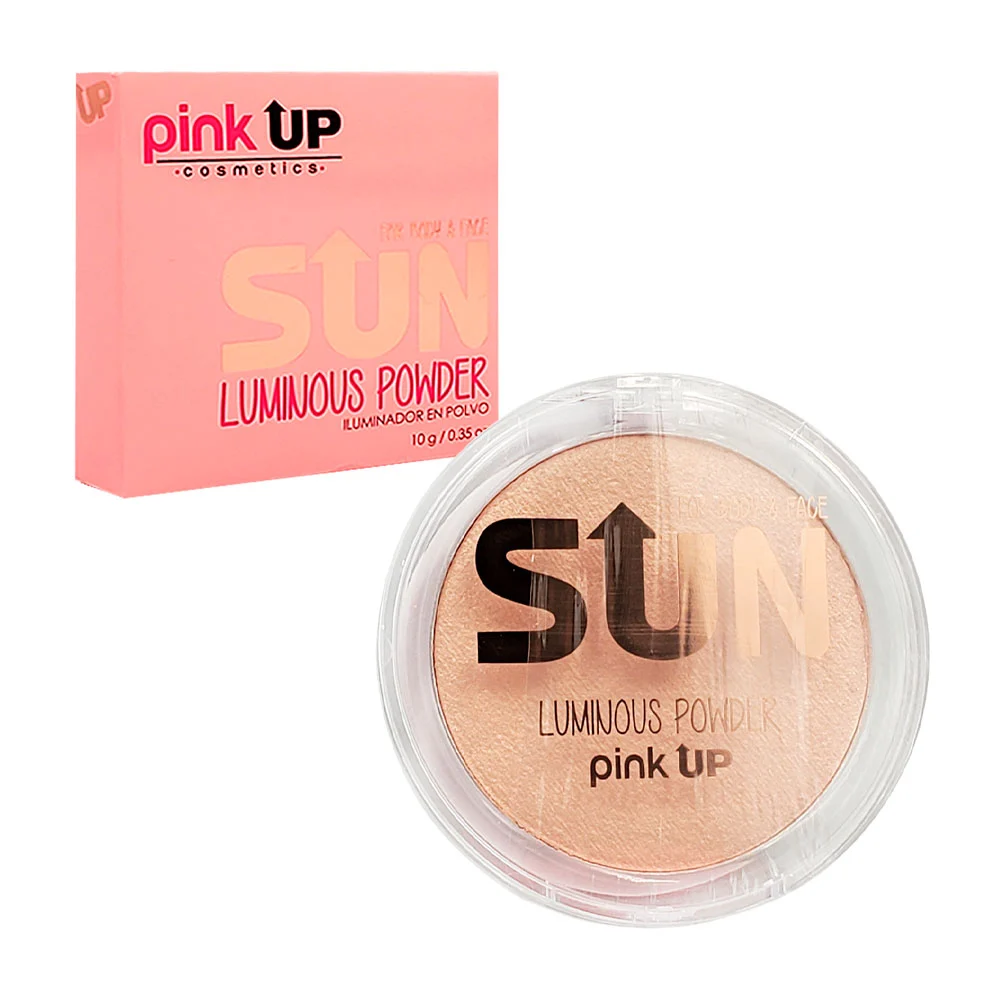 Polvo compacto iluminador pink up tono radiance, 10g / pkip06