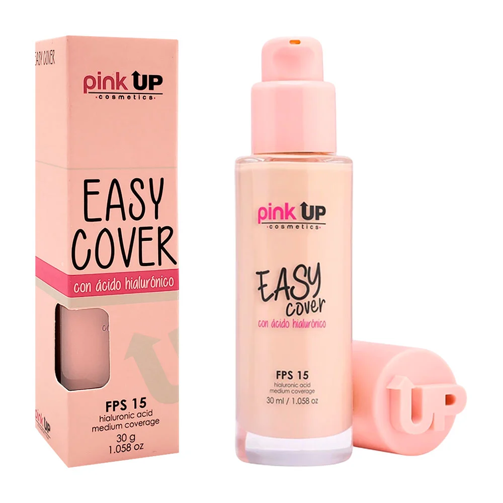 Base de maquillaje pink up con fps 15, cobertura media, tono 300, 30g / pkec300