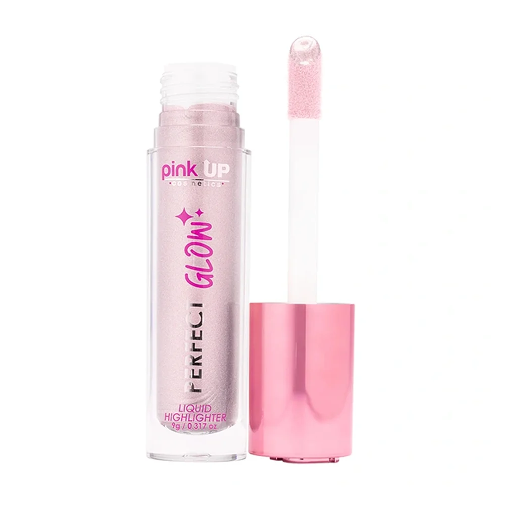 Iluminador líquido de alta pigmentación pink up en tono shine, 9g / pkilhp01
