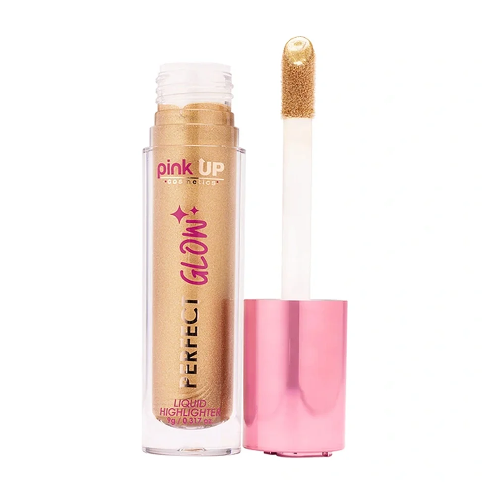 Iluminador líquido de alta pigmentación pink up en tono solar, 9g / pkilhp06
