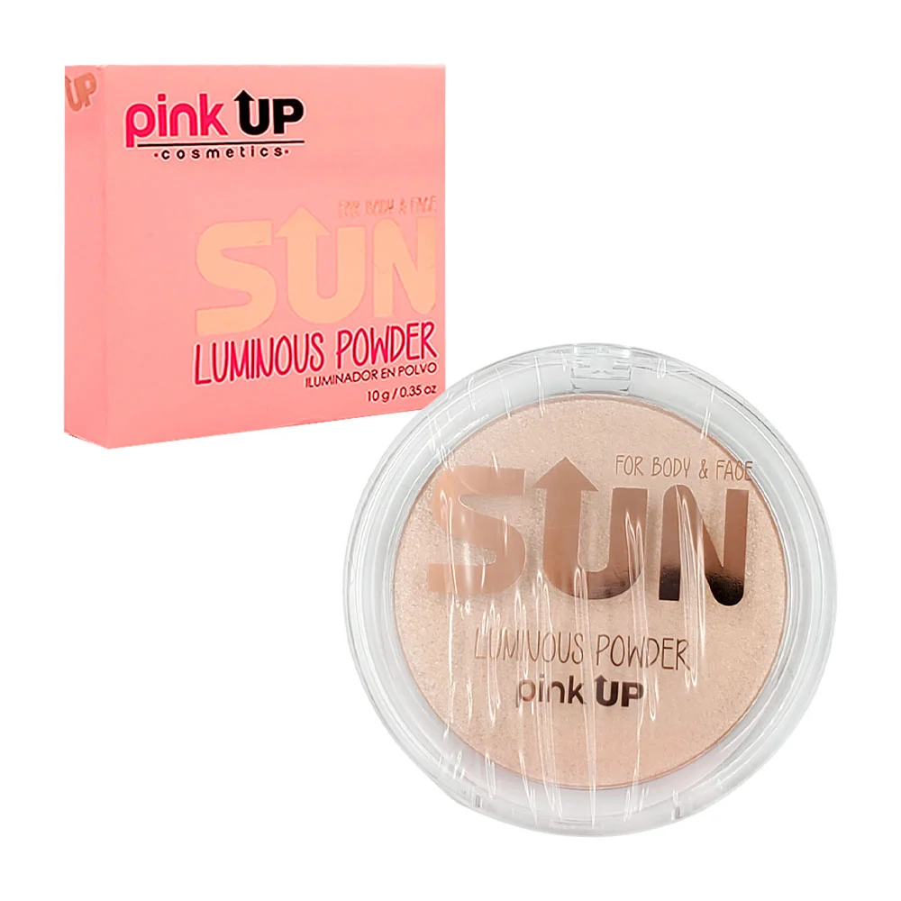 Polvo compacto iluminador pink up tono glow, 10g / pkip03