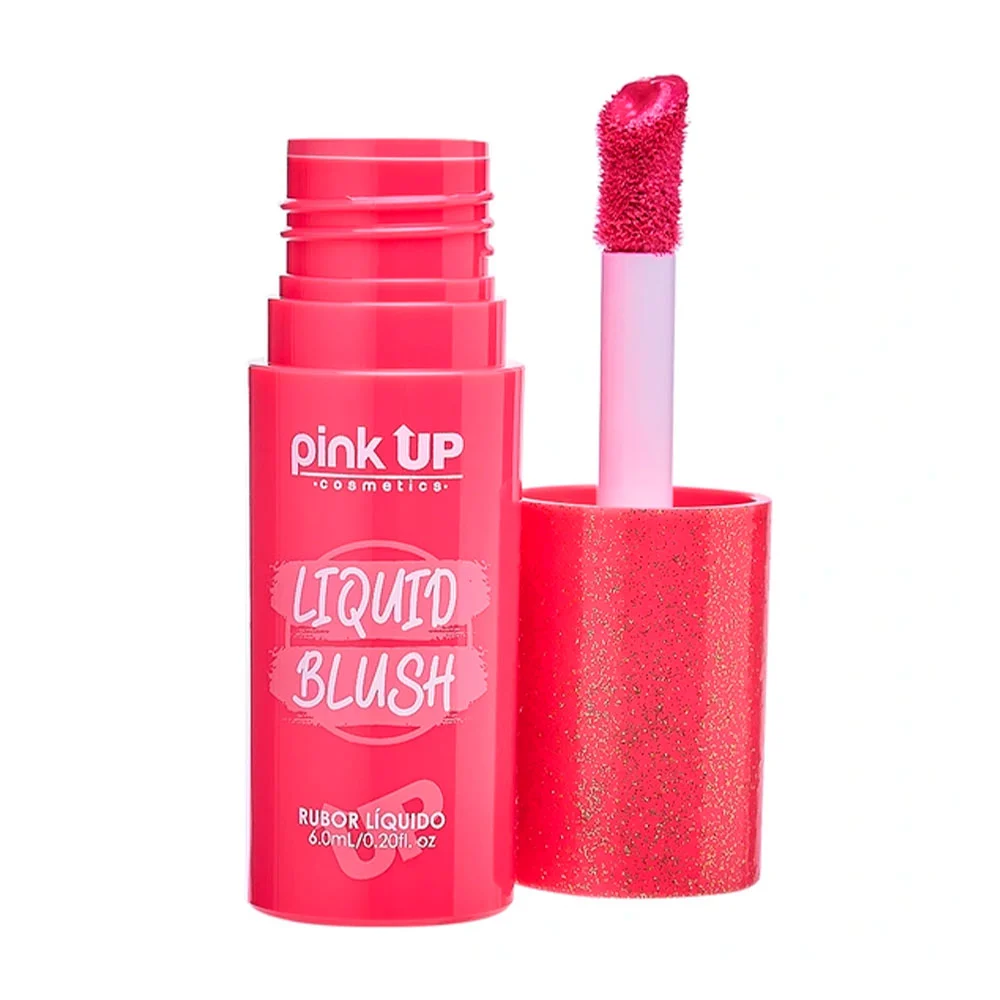 Blush / rubor líquido de larga duración pink up en tono sunny, 6ml / pklb04