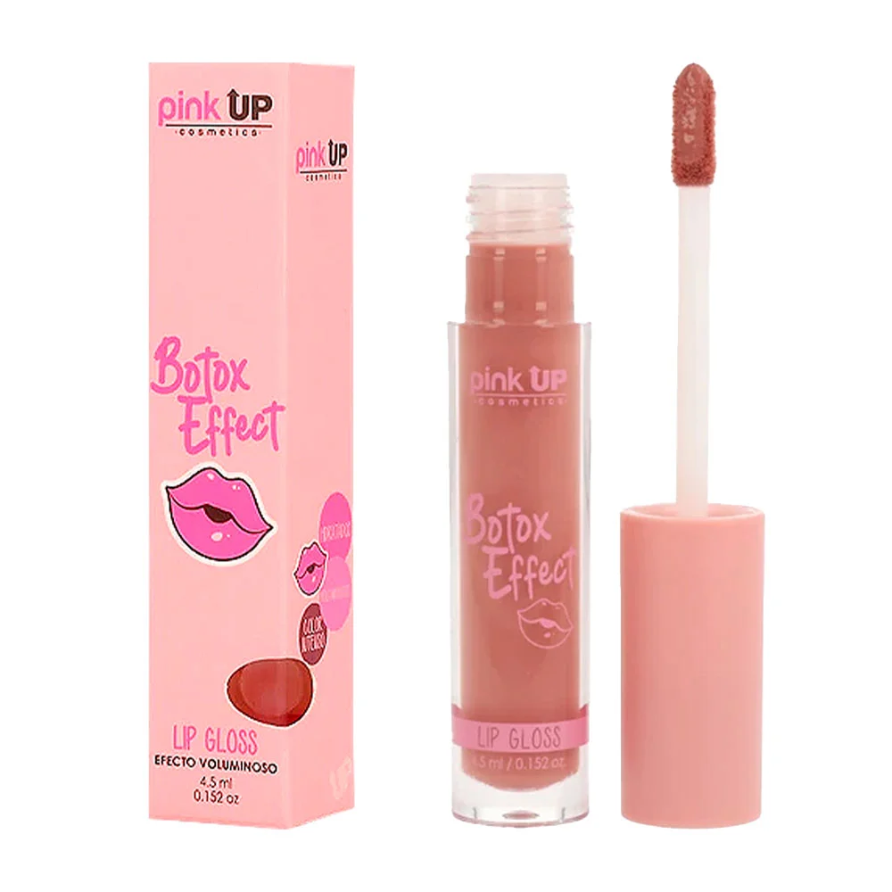 Lip gloss pink up efecto botox en tono blossom, 4.5ml / pklgb05