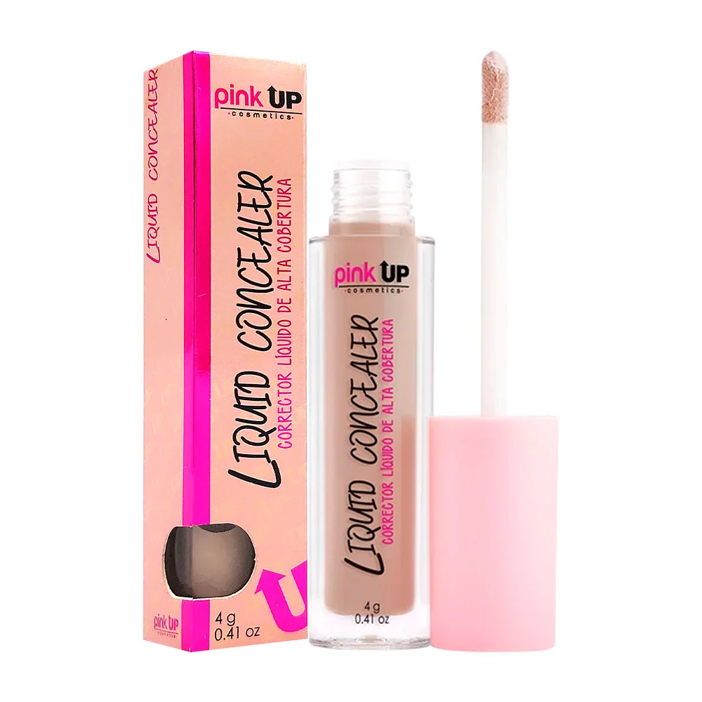 Corrector liquido pink up de alta cobertura en tono beige, 4g / pkllc200