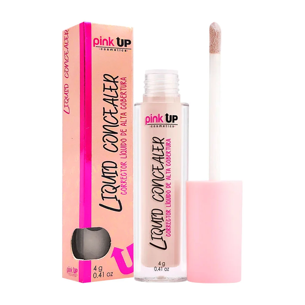 Corrector liquido pink up de alta cobertura en tono light beige, 4g / pkllc201