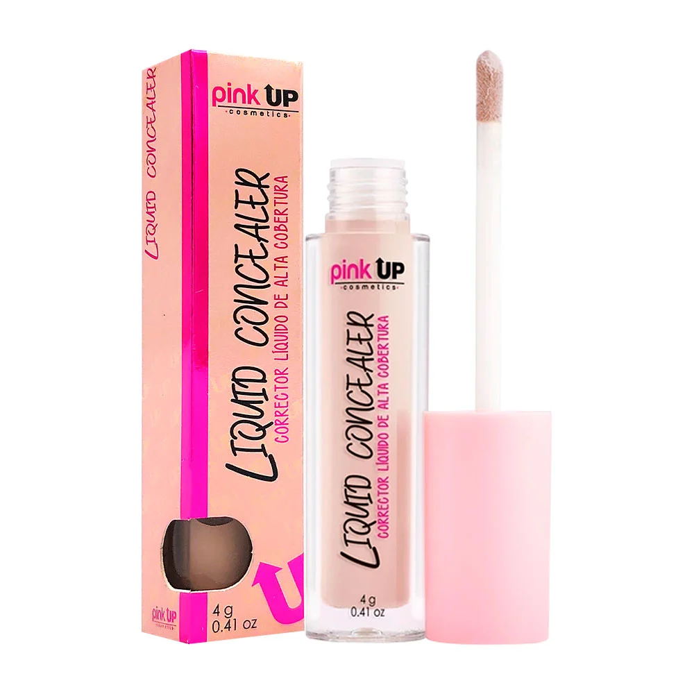 Corrector liquido pink up de alta cobertura en tono soft beige, 4g / pkllc202